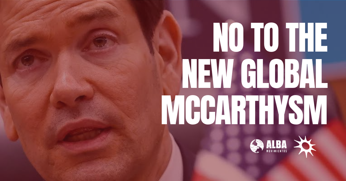 No to the New Global McCarthyism
